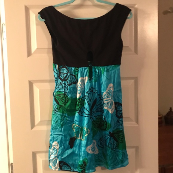 Bebe butterfly silk dress - Picture 11 of 16